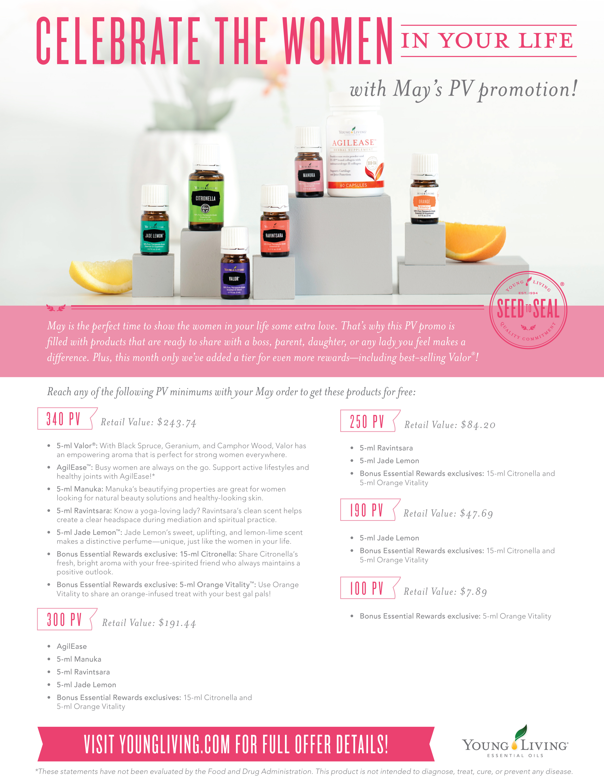 May Promotions! Vintage Purity Member 3030347 Young Living